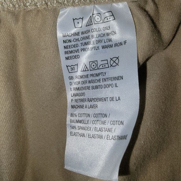 Women with Control KHAKI Straight Leg Knit Crop Pants size 3X - Picture 7 of 7